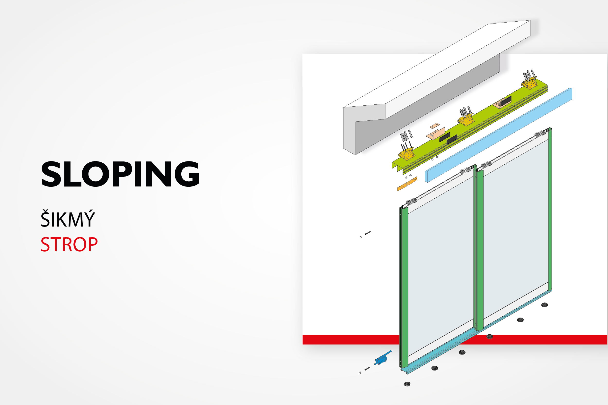 Váš způsob na šikmé plochy: Sloping, šikmý strop