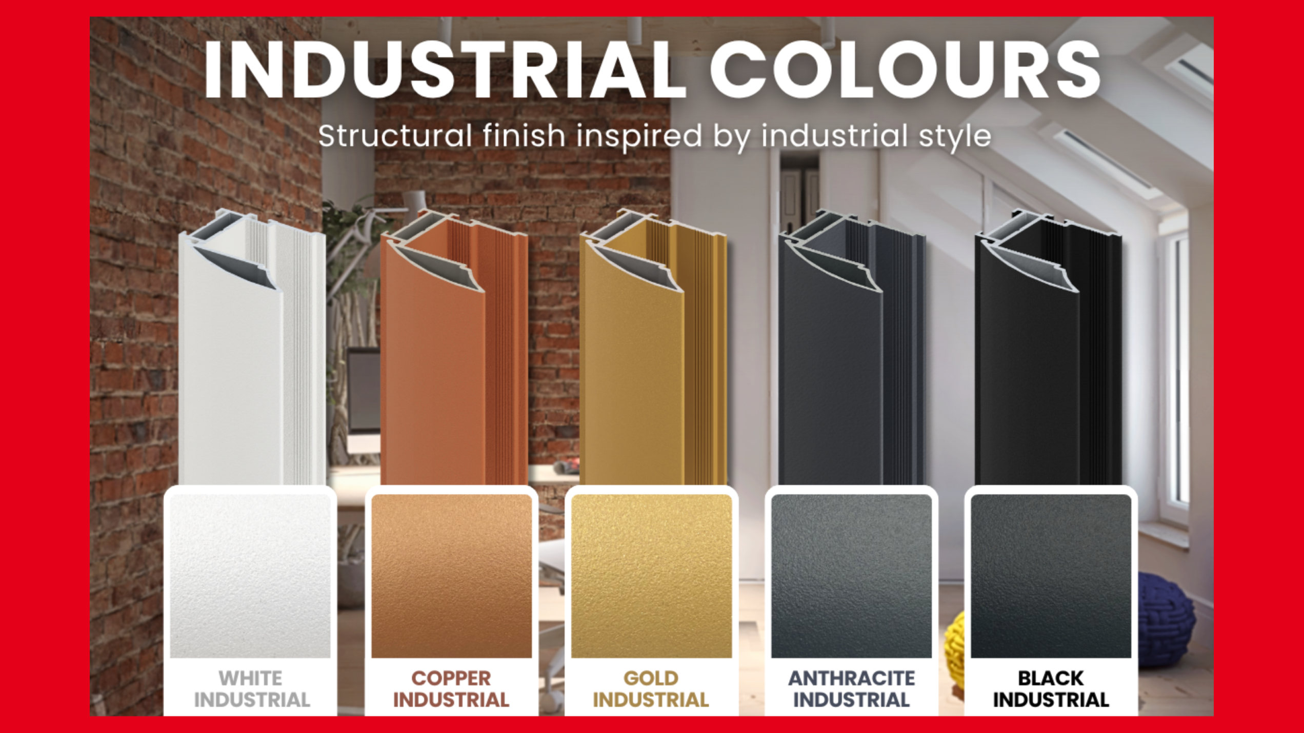 Industrial Colours – structural finish inspired by industrial style