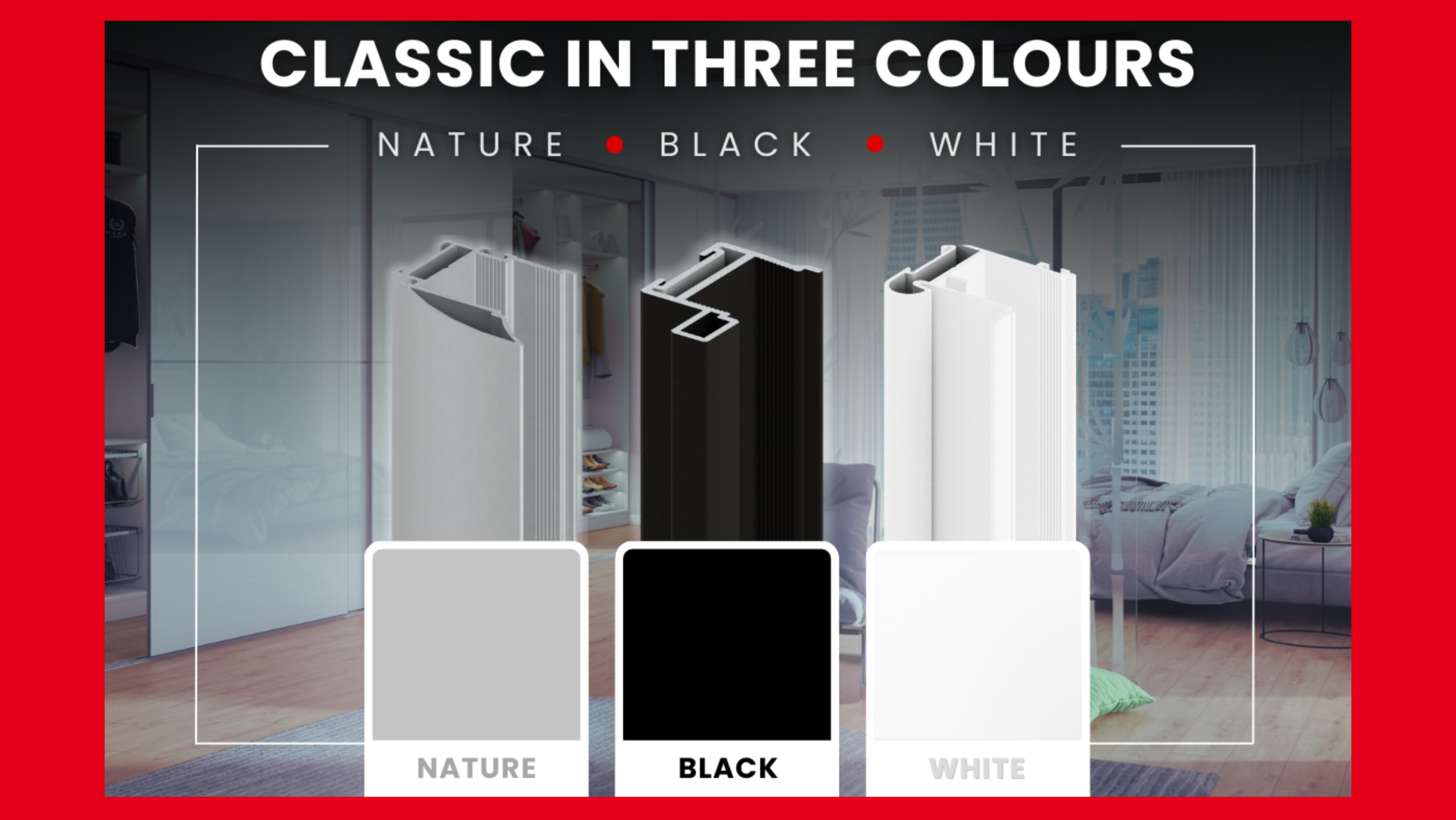 Classic in three colours – nature, black and white
