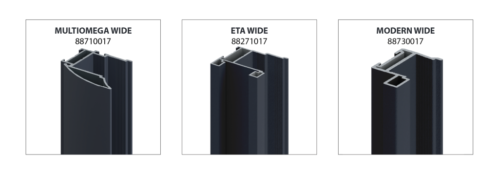 rączka meblowa granat multiomega wide, rączka meblowa granat eta wide, rączka meblowa granat modern wide